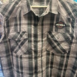 Harley-Davidson Button down Sleeveless Shirt